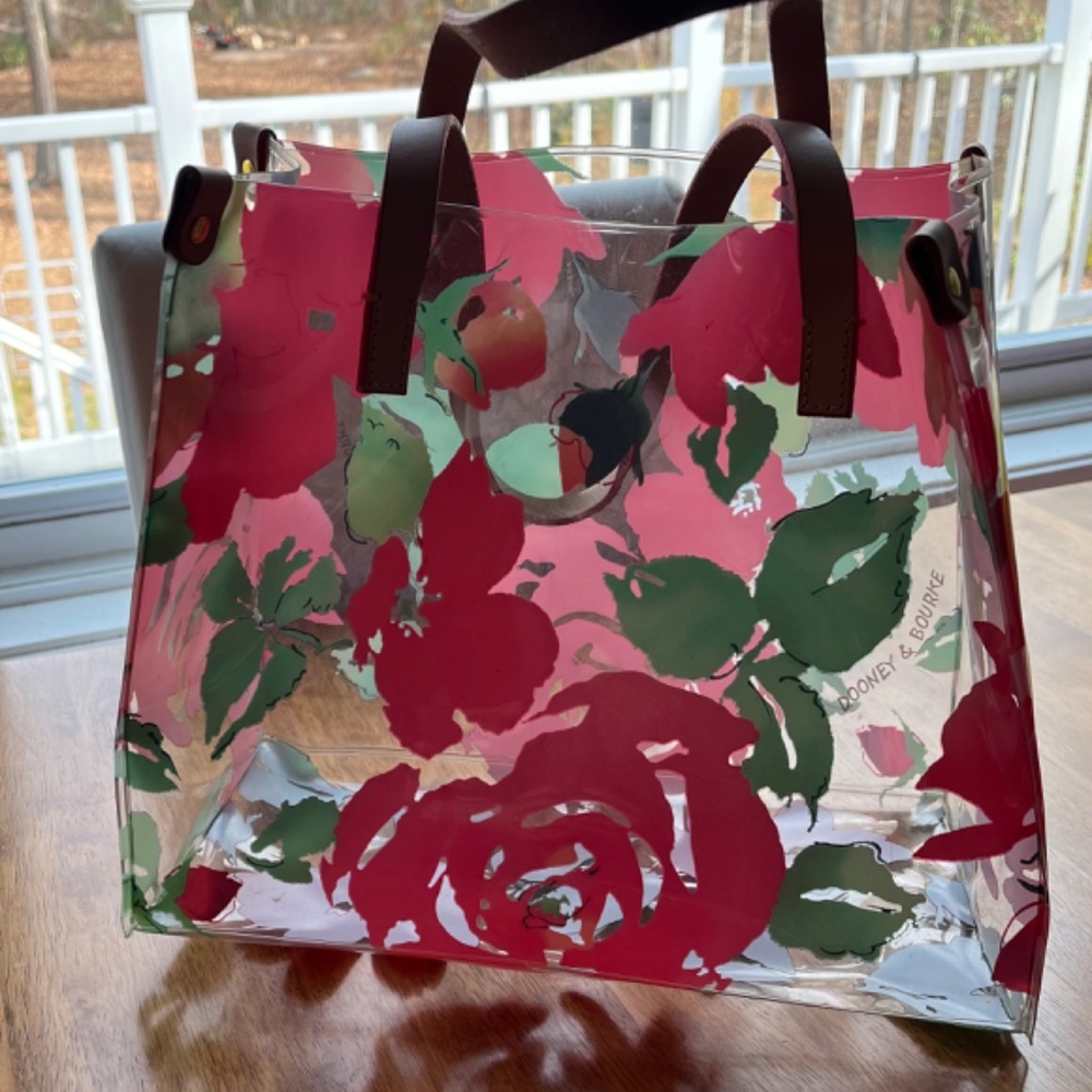Dooney & Burke Clear/Floral Tote - Picture 3 of 7